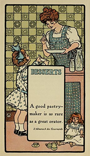 Posterazzi The Brides Cookbook 1908 Desserts Poster Print 18 x 24