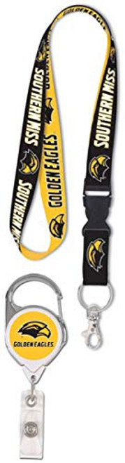 WinCraft Bundle 2 Items Southern Mississippi Golden Eagles 1 Premium Lanyard and 1 Premium Badge Reel WinCraft Bundle 2 Items Southern Mississippi Golden Eagles 1 Premium Lanyard and 1 Premium Badge Reel
