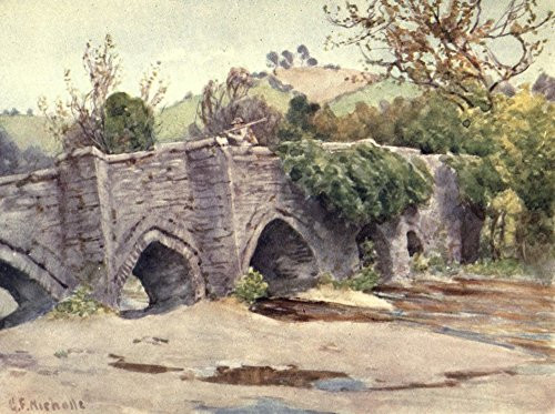Cornwall 1915 Bridge at Lostwithiel Poster Print by George F Nicholls 18 x 24