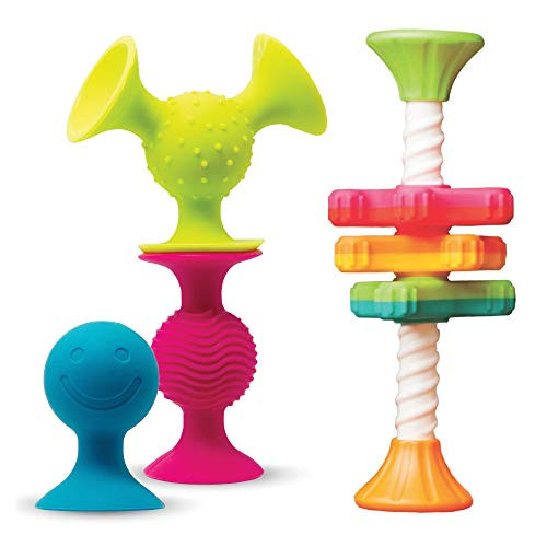 Fat Brain Toys MiniSpinny pipSquigz Baby Toys Bundle Fat Brain Toys MiniSpinny pipSquigz Baby Toys Bundle