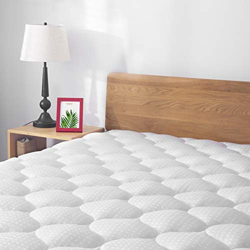 Leeden Full Mattress Pad Cover - White Mattress Pad - 8-21 Deep Pocket Cooling Mattress Topper - Soft Mattress Cover - Mattress Protector
