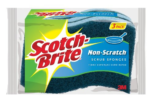 Scotch-brite Non-scratch Scrub Sponge MP-3-24 3-Count Pack of 6