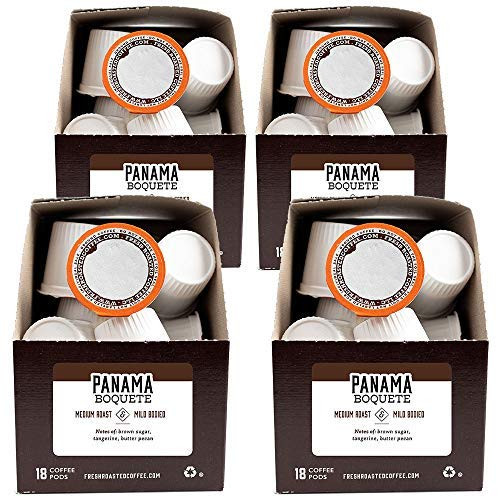 Fresh Roasted Coffee LLC Panama Boquete Coffee Pods Medium Roast 72 Count Fresh Roasted Coffee LLC Panama Boquete Coffee Pods Medium Roast 72 Count