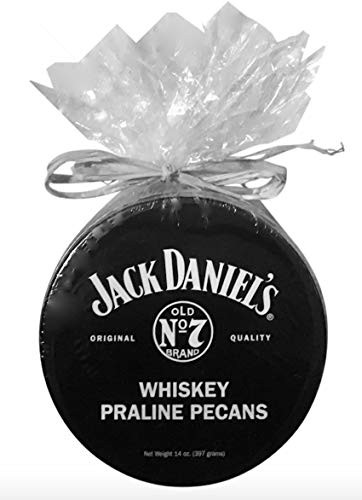 Jack Daniels 14 Ounce Tin Pecan Pralines Shrink Wrapped for Gift Giving