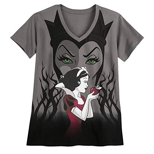 Disney Snow White and Evil Queen T-Shirt for Women  Snow and The Seven Dwarfs- Size S