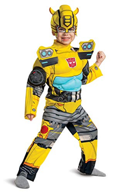 Disguise Bumblebee Costume Toddlers Muscle Transformer Costumes for Boys Padded Character Jumpsuit Toddler Size Medium 3T-4T Yellow 104909M Disguise Bumblebee Costume Toddlers Muscle Transformer Costumes for Boys Padded Character Jumpsuit Toddler Size Medium 3T-4T Yellow 104909M