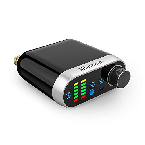 Nobsound Hi-Fi Bluetooth 5_0 Power Amplifier Home Stereo Lossless Wireless Audio Receiver 100W Class D Digital Speaker Amp   PC Sound Card Vu Meter  Sound Level Black