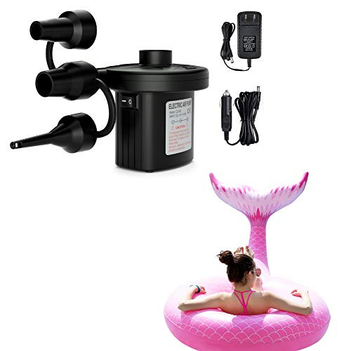 Jasonwell Giant Inflatable Mermaid Tail Pool Float and Electric Air Pump