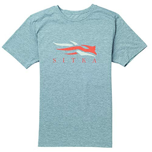 Sitka Logo Tee Short Sleeve Heather Grey Medium