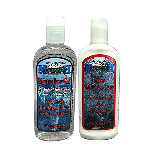 Miracle II 8 oz Skin Moisturizer and 8 oz Neutralizer HairSkin Gel for WomenMen