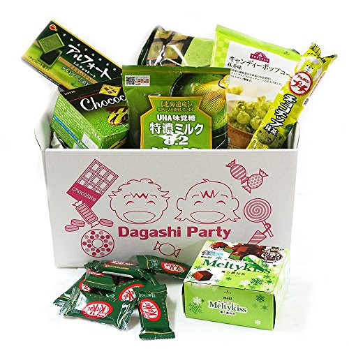 Assorted Japanese Maccha Green Tea Flavor Junk Food Snacks Dagashi Party Gift Variety Bulk