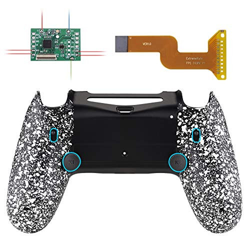 eXtremeRate Textured White Dawn 2_0 FlashShot Trigger Stop Remap Kit for PS4 CUH-ZCT2 Controller Upgrade Board Redesigned Back Shell Back Buttons Trigger Lock for PS4 Controller JDM 040050055 eXtremeRate Textured White Dawn 2_0 FlashShot Trigger Stop Remap Kit for PS4 CUH-ZCT2 Controller Upgrade Board Redesigned Back Shell Back Buttons Trigger Lock for PS4 Controller JDM 040050055