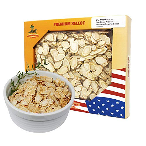 DOL American Ginseng Slice from Wisconsin Sliced Ginseng Root?-in Box Small 4ozBox