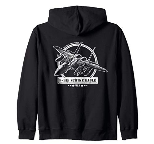 F-15E Strike Eagle Fighter Aircraft Zip Hoodie F-15E Strike Eagle Fighter Aircraft Zip Hoodie