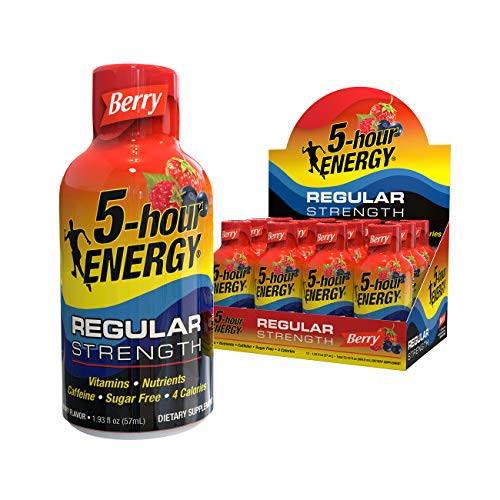 5-hour ENERGY Shot Regular Strength Berry 1_93 ounce 12 Count
