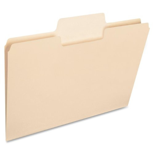 Smead SuperTab Heavyweight File Folder, Oversized 1/3-Cut Tab, Letter Size, Manila, 50 Per Box (10401)