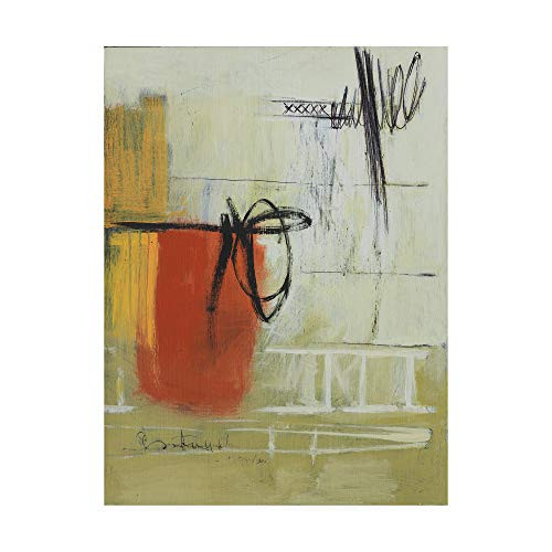 Trademark Fine Art ALI46213-C1419GG Abstract With Rust And Neutral by Pablo Esteban 14x19