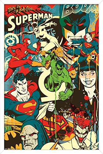 Trends International DC Comics - Justice League - This Looks Like A Job Wall Poster 14_725 x 22_375 White Framed Version