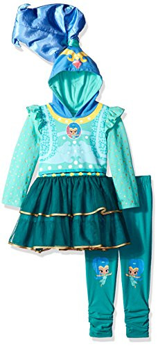 Nickelodeon Girls Toddler Shine Costume Dress   Legging 2-Piece Bundle Set TurquoiseMulti 4T