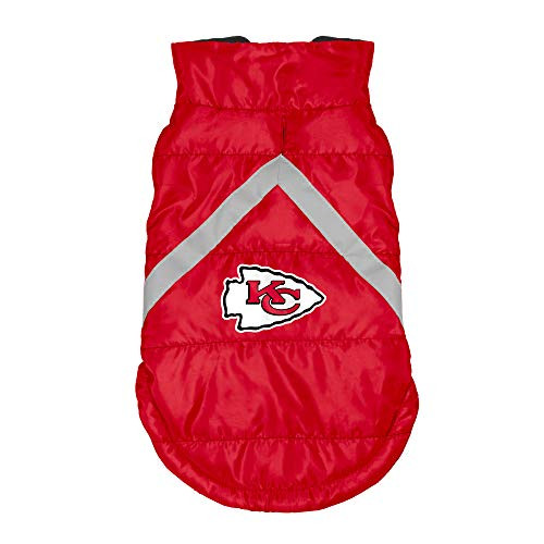 NFL Kansas City Chiefs Pet Puffer Vest Small