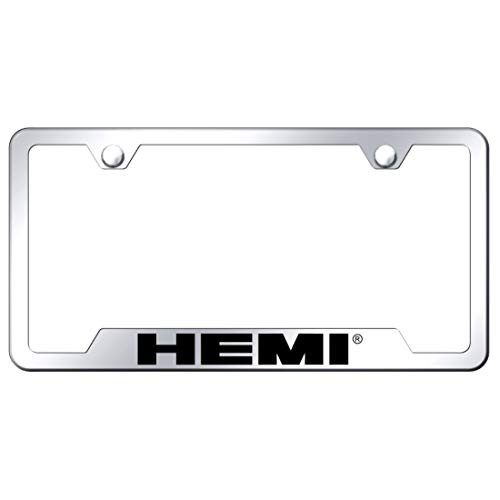Au-Tomotive Gold INC_ License Plate Frame for Dodge Hemi Stainless Steel Chrome - GF_Hem_EC Au-Tomotive Gold INC_ License Plate Frame for Dodge Hemi Stainless Steel Chrome - GF_Hem_EC