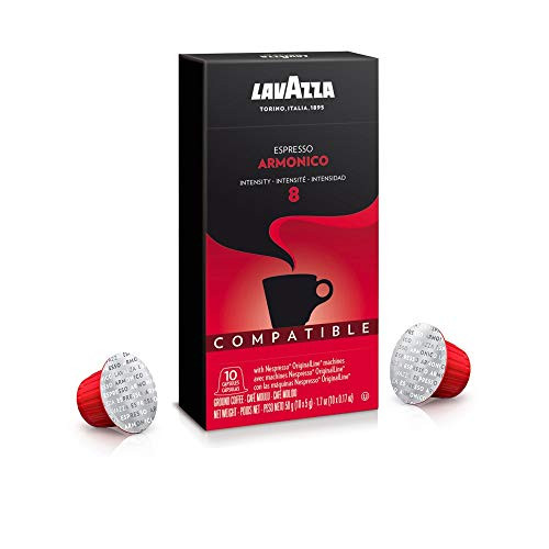 Lavazza Armonico Espresso Dark Roast Coffee Value Pack Capsules Compatible with Nespresso Original Machines Count of 180 Lavazza Armonico Espresso Dark Roast Coffee Value Pack Capsules Compatible with Nespresso Original Machines Count of 180