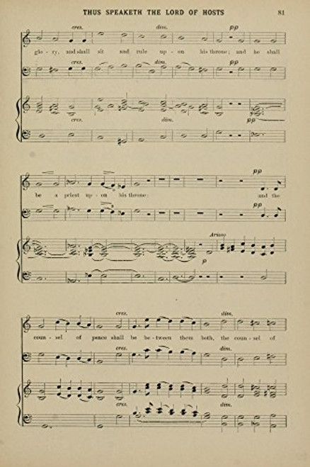 Posterazzi Thus Speaketh the Lord of Hosts 2 J_ Stainer Christmas Carols Hymns 1910 Poster Print 18 x 24 Posterazzi Thus Speaketh the Lord of Hosts 2 J_ Stainer Christmas Carols Hymns 1910 Poster Print 18 x 24