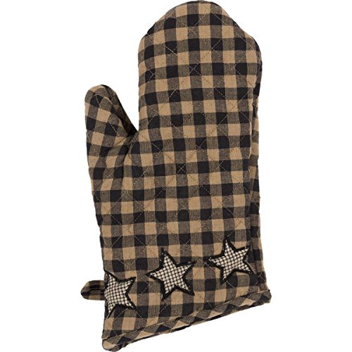 VHC Brands Classic Country Primitive Tabletop & Kitchen - Farmhouse Star Black Oven Mitt VHC Brands Classic Country Primitive Tabletop & Kitchen - Farmhouse Star Black Oven Mitt