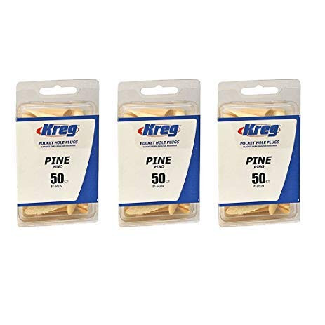 Kreg P-PIN Pine Plugs for Pockets Sold as 3 Pack 150 count Total