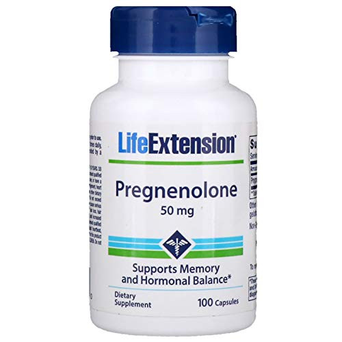 Life Extension - Pregnenolone - 50 Mg - 100 Caps Pack of 2