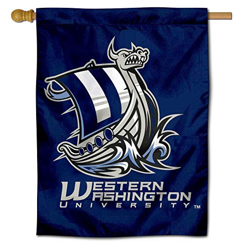 College Flags   Banners Co_ WWU Vikings Banner House Flag
