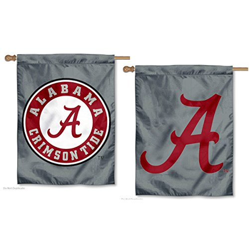 College Flags   Banners Co_ University of Alabama Double Sided House Flag