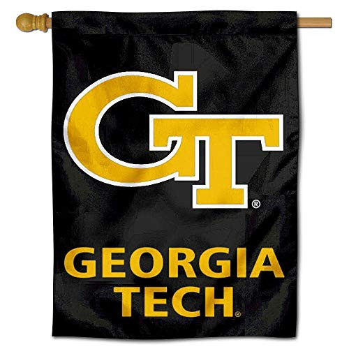 College Flags   Banners Co_ Georgia Tech Double Sided House Flag College Flags   Banners Co_ Georgia Tech Double Sided House Flag