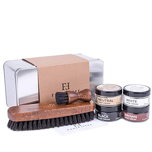 FootFitter Shoe Shine Conditioning and Polishing Set- Cream FootFitter Shoe Shine Conditioning and Polishing Set- Cream
