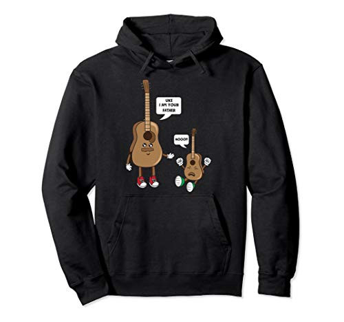 Uke I am Your Father Funny Guitar Ukulele Player Music Lover Pullover Hoodie
