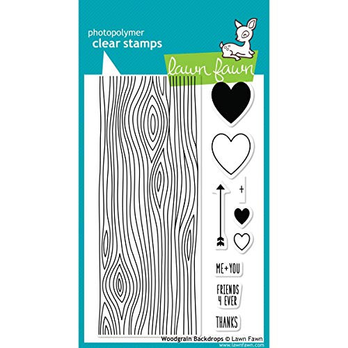 Lawn Fawn Clear Stamps 4"x6"-woodgrain Backdrops