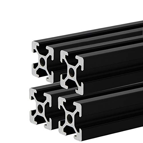 4 Pcs 2020 CNC 3D Printer Parts European Standard Anodized Linear Rail Aluminum Profile Extrusion for DIY 3D Printer 600mm 4 Pcs 2020 CNC 3D Printer Parts European Standard Anodized Linear Rail Aluminum Profile Extrusion for DIY 3D Printer 600mm