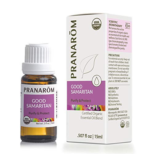 Pranarom - Good Samaritan Essential Oil Blend 15ml - Purify and Protect with 100 Pure Natural Therapeutic Grade Essential Oil for Diffusing  USDA and ECOCERT Certified Organic