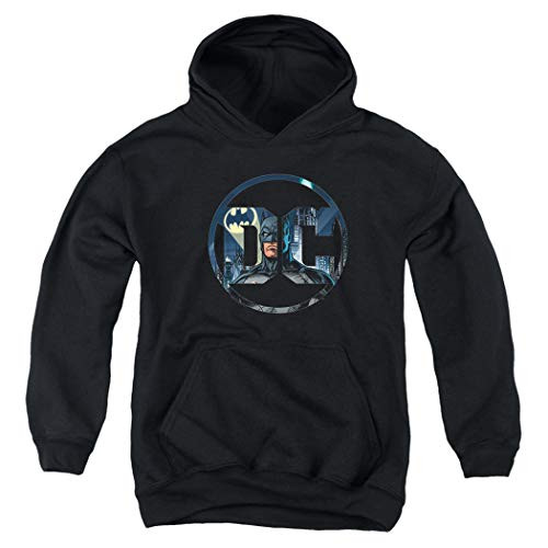 Batman DC Comics Logo Kids Youth Pullover Hoodie   Stickers Large