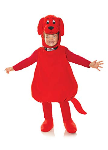 UNDERWRAPS Toddlers Clifford The Big Red Dog Costume Belly Babies Large 2-4T