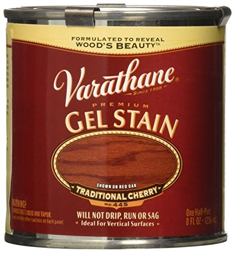 Varathane 224499 Premium Gel Stain, Half Pint, Traditional Cherry