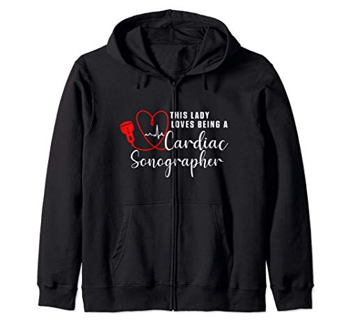 Cardiac Sonographer Echo Tech Succeed RDCS Zip Hoodie