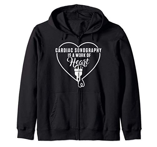 Cardiac Sonographer Echo Tech Knowledge RDCS Zip Hoodie