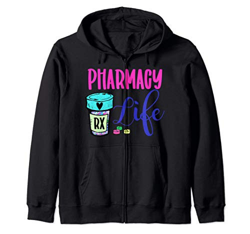 Cute pharmacist pharmacy gift tech medical medicine pill tee Zip Hoodie