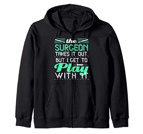 Surg Scrub Tech Surgery Technician Funny Surgeon Gift Zip Hoodie