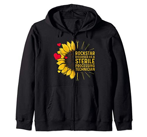 Sterile Processing Technician Disguise Funny Tech Zip Hoodie
