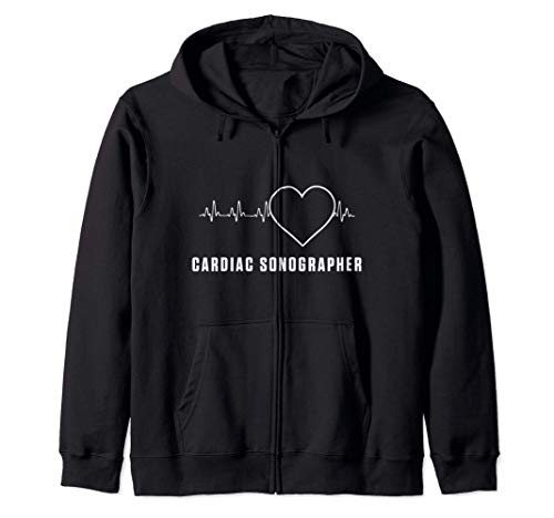 Cardiac Sonographer Echo Tech Info RDCS Zip Hoodie