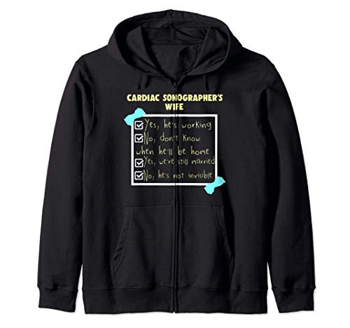 Cardiac Sonographer Echo Tech Teaching RDCS Zip Hoodie