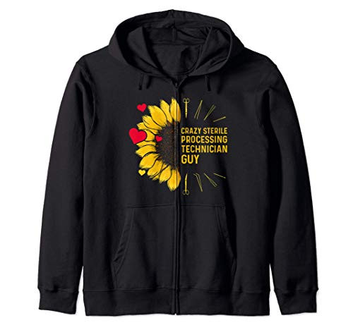 Sterile Processing Technician Lady Funny Tech Zip Hoodie