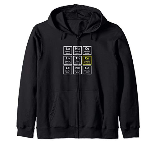 Chaotic Neutral Alignment Roleplaying Zip Hoodie